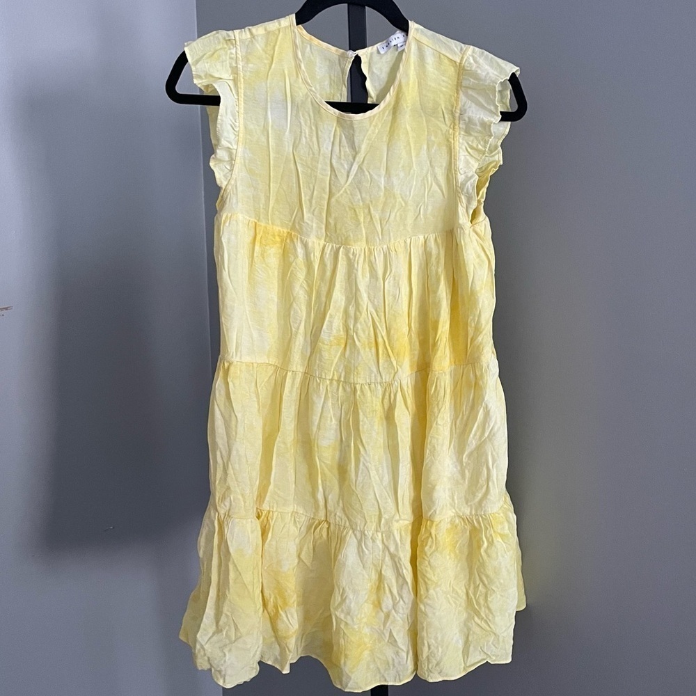 English Factory Tiered Dress with Ruffle Sleeves Size XS